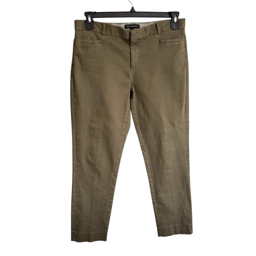 Banana Republic Women’s Green Sloan Fit Stretch Ankle Pant, size 8